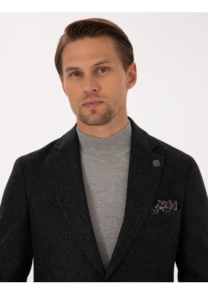 Erkek Antrasit Slim Fit Ceket 50313336-VR006 fiyatları