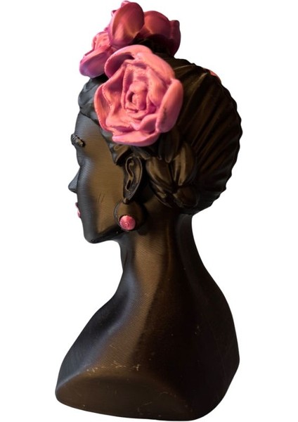 Frida Kahlo Büstü (Mor) 3D Baskı Dekoratif Obje – Modern Ev ve Ofis Dekoru - El Işçiliği Ile Boyama fiyatları