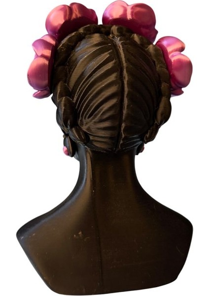 Frida Kahlo Büstü (Mor) 3D Baskı Dekoratif Obje – Modern Ev ve Ofis Dekoru - El Işçiliği Ile Boyama modelleri