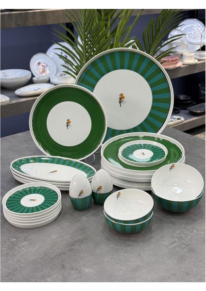 Lumeire Porselen 23 Parça Kahvaltı Takımı