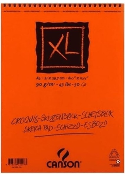 Croquis Xl Albüm 90GR Üsten Spiralli A4 50YP Resim ve Çizim Blokları fiyatları