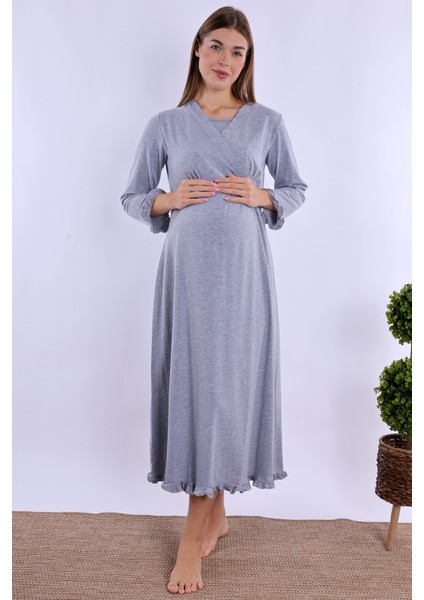 Gri Hamile Lohusa Set fırsatları