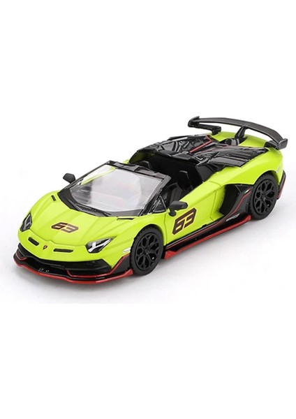 Mini Gt 1/64 Lamborghini Aventador Svj 63 Roadster Verde Shock - Blister Paket