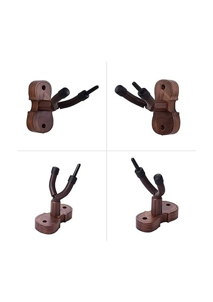 Keman Askısı, Duvara Monte Keman Keman Keman Askı Kanca Kaleci, Yay Tutucu Kauçuk Yastık Ahşap Taban ile fırsatları