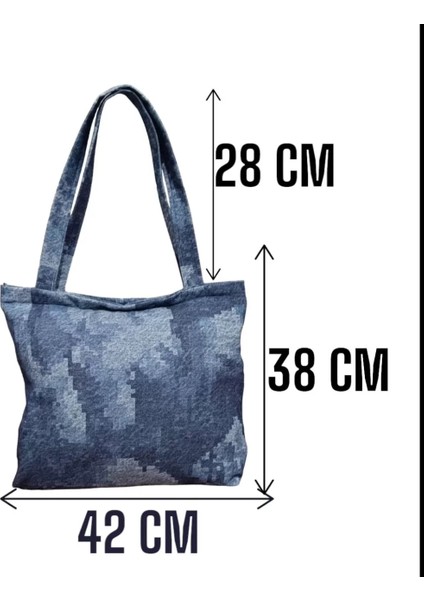 Blujin Desenli Piknik ve Deniz Cepli Fermuarlı Çanta - Mavi fiyatları