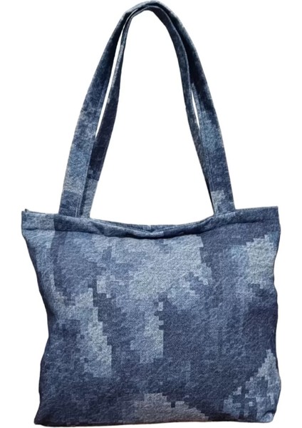 Blujin Desenli Piknik ve Deniz Cepli Fermuarlı Çanta - Mavi modelleri