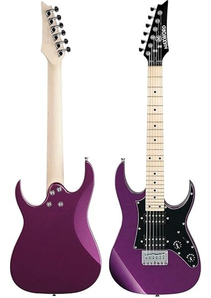 DE-150PU-50AMP Maple Klavye Hh Yüksek Kaliteli 50W Amfili Elektro Gitar Seti fırsatları