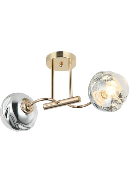 Foma 2 Lı Altın Plafonyer 2XE27