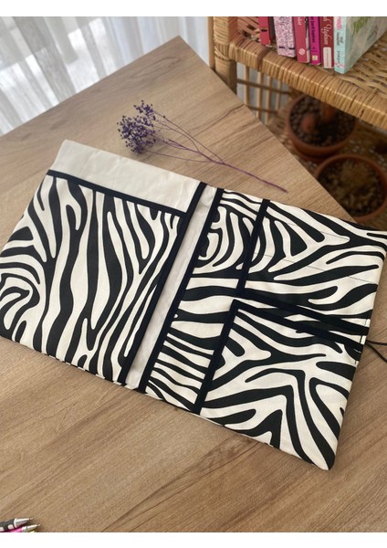Pöticorn Zebra Desenli Tablet Kılıfı Ajanda Kılıfı Kitap Kılıfı Organizer Düzenleyici Evrensel Uyumluluk modelleri