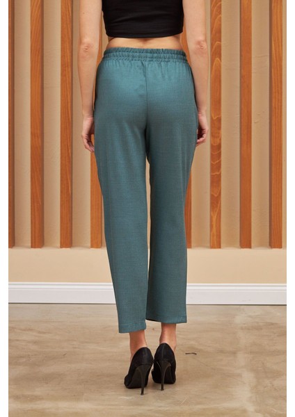 Kadın Beli Lastikli Kumaş Pantolon fırsatları