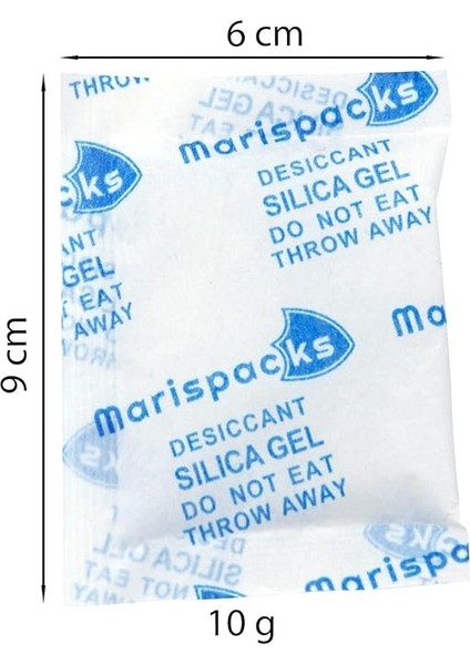 10 G x 25 Adet Silikajel Nem Alıcı Paket (Nonwoven, Aluminyum Doypack Ambalajda) fiyatları