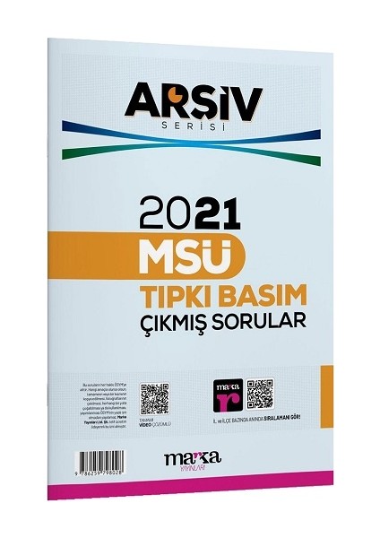 2021 Msü Arşiv Serisi Tıpkı Basım Çıkmış Sorular Tamamı Video Çözümlü