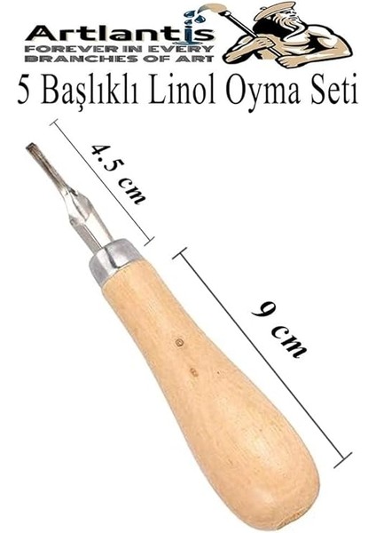 Oyma Seti 7 Parça 1 Paket Linol Oyma Kesme Bıçak Seti 5 Bıçaklı Linolyum Baskı Ahşap Saplı fırsatları