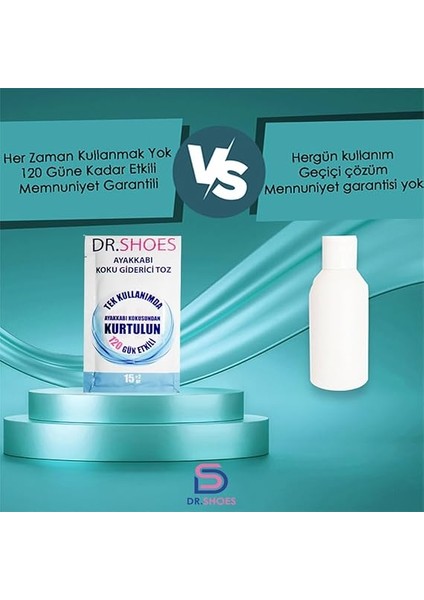 3 Adet Ayak Koku Giderici - Ayakkabı Koku Giderici Toz 120 Gün Etkili - Dr.shoes ile Ayak Kokusuna Elveda Deyin indirimleri