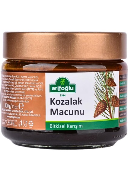 Arifoğlu Kozalak Macunu 300G Ekstreler Ile Üretilmiştir fiyatları