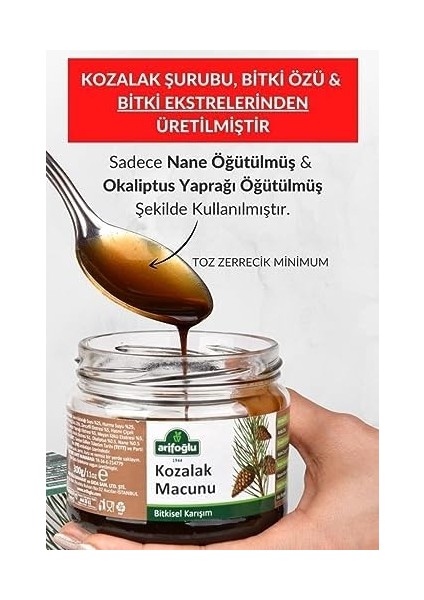 Arifoğlu Kozalak Macunu 300G Ekstreler Ile Üretilmiştir modelleri