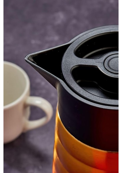 2 Litre Çift Katmanlı Paslanmaz Çelik Termos Bambu Saplı, 12 Saat Sıcak 24 Saat Soğuk Tutma Kapasite Kırmızı Sarı 2097KIRMIZISARI fiyatları