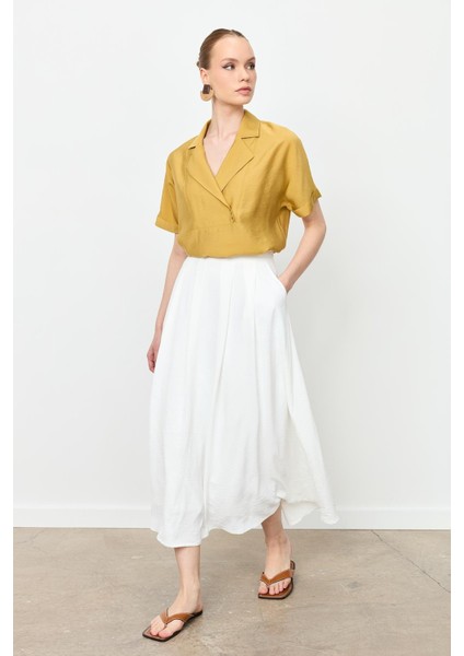 Pileli Uzun Kloş Etek-Kemık modelleri