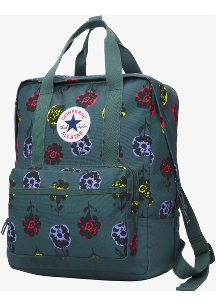 Floral Square Unisex Yeşil Sırt Çantası.384 fiyatları