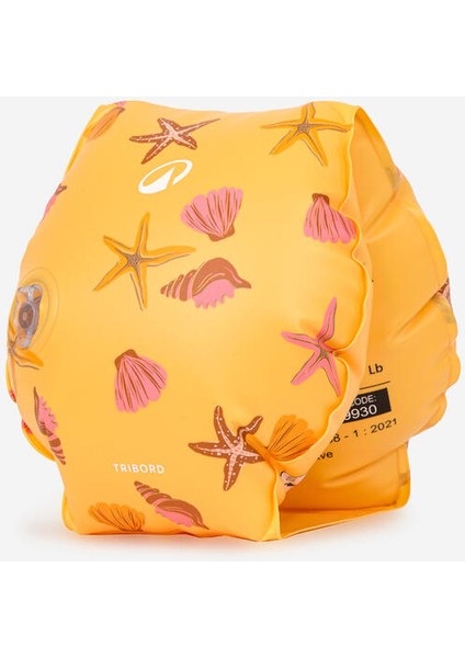Çocuk Yüzme Kolluğu - 11/30 Kg - Açık Sarı - Deniz Kabuğu Desenli fiyatları