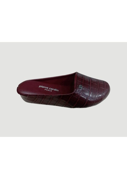 Pierre Cardin PC-55373 Kadın Ev Terliği Bordo
