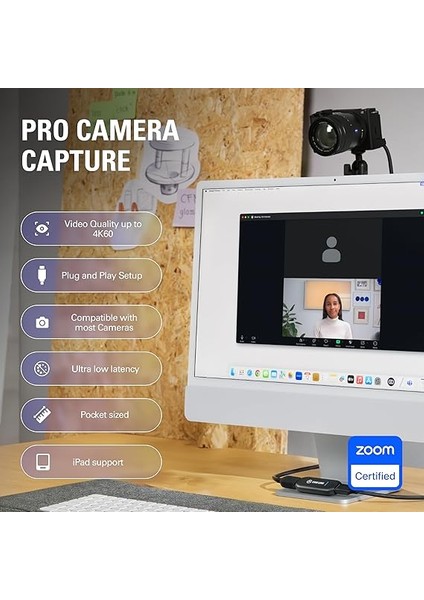 Cam Link 4k, USB 3.0, 59"inç 150 Cm, Siyah (10GAM9901) fiyatları