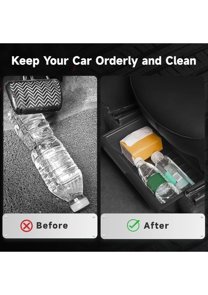 Tesla Model Y Için Uyumlu Koltuk Altı Saklama Kutusu modelleri