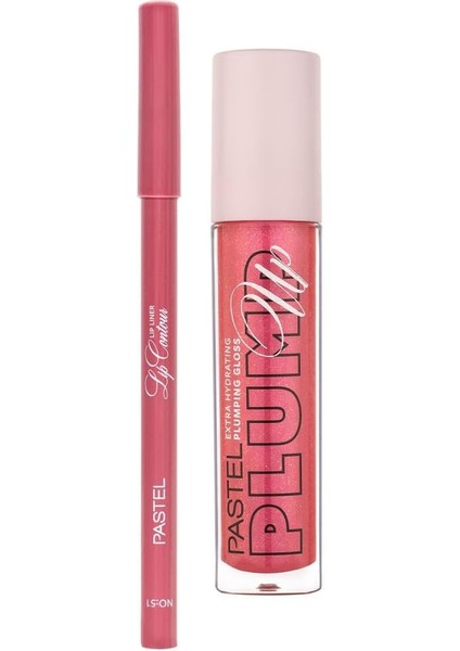 Pastel Profashion Plumping Gloss 206 + Pastel Lip Contour Liner Dudak Parlatıcı 51 modelleri