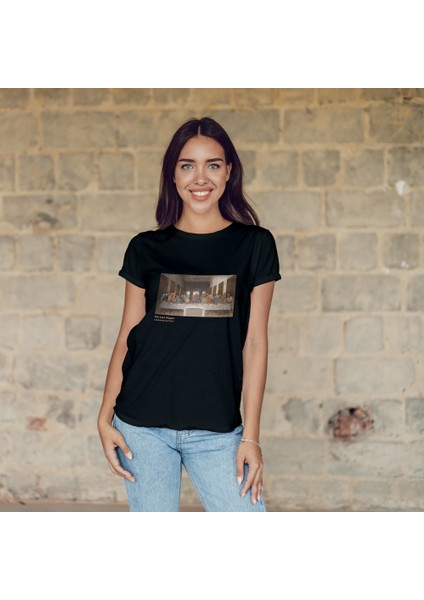 Son Akşam Yemeği Tişört - Siyah fiyatları