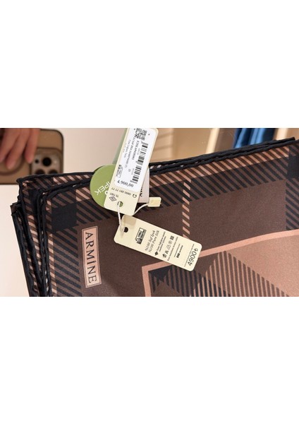 2025 Desenli Saf Ipek Sura Eşarp 9418-33