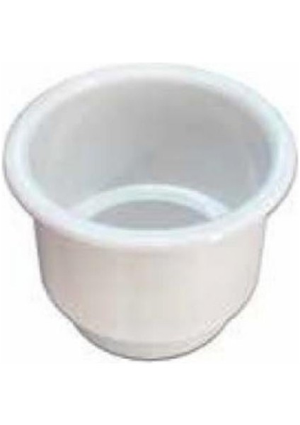 Bardaklık Gömme Bardak Tutucu Çap 89MM - Beyaz