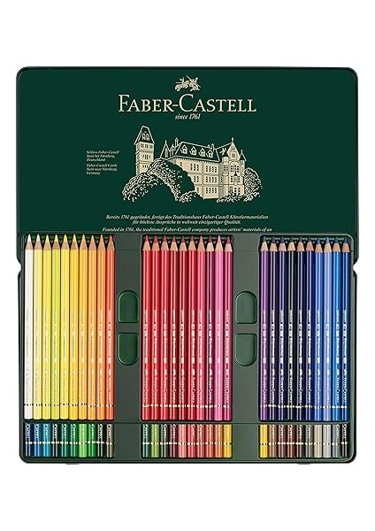 Polychromos Kuru Boya Kalemi, 60 Renk, Yumuşak ve Kalıcı Pigmentler, Suya Dayanıklı, Kolay Açılır Uç fırsatları