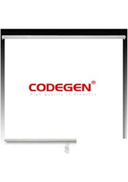 Ax-20 200X200CM Siyah Fonlu Storlu Kilitleme Mekanizmalı Projeksiyon Perdesi, Beyaz