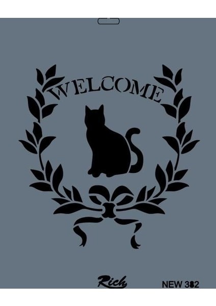 Rich New Seri N-382 Stencil 35X25 cm