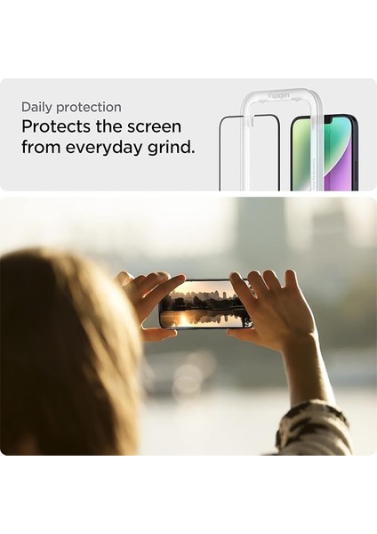 iPhone 14 / 13 / 16E / 13 Pro ile Uyumlu Cam Ekran Koruyucu Kolay Kurulum Glas.tr Align Master Full Cover Hd Black (2 Adet) - AGL03387 indirimleri