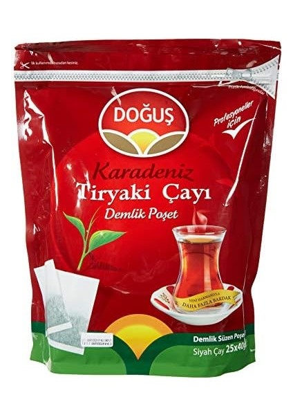 Doğuş Çay Doğuş Karadeniz Tiryaki Çayı (Demlik Poşet, 40 gr x 25 Adet) fiyatları
