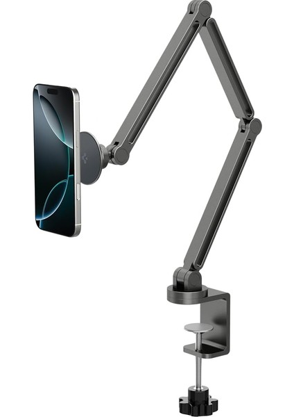 Onetap Clamp Magfit Masa Için Akrobat Telefon Tutucu Stand Magsafe Özellikli Space Gray - AMP09694