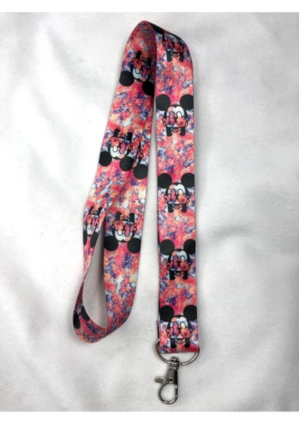 Mickey Pembe Boyun Askısı