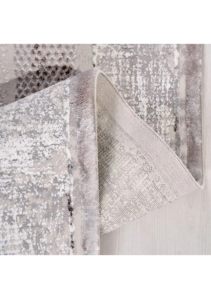 Bonillo Çerçeveli Gri Polipropilen ve Polyester Makine Halısı modelleri