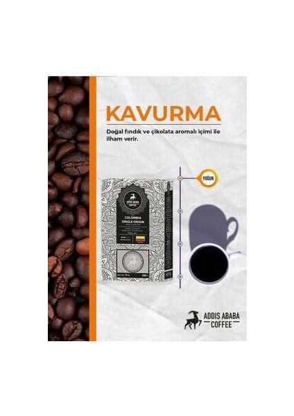Addis Ababa Kolombiya Single Origin Espresso 250G fiyatları