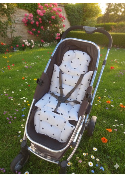 Çift Taraflı Muslin Ortopedik Bebek Arabası Minderi
