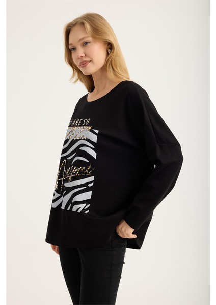 Yaldızlı Leoparlı Bluz fiyatları