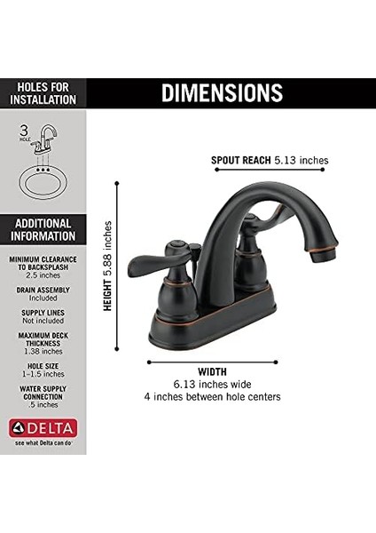 Windemere B2596LF-OB Iki Bataryası Musluk, Yağ fiyatları