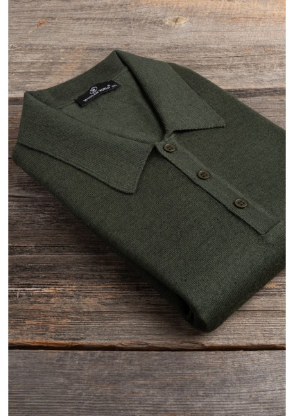 Polo Yaka Battal (Büyük Boy) Yünlü Triko Kazak fiyatları