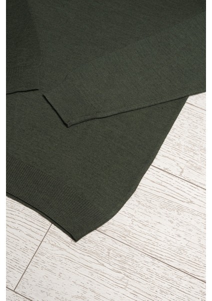 Polo Yaka Battal (Büyük Boy) Yünlü Triko Kazak fırsatları