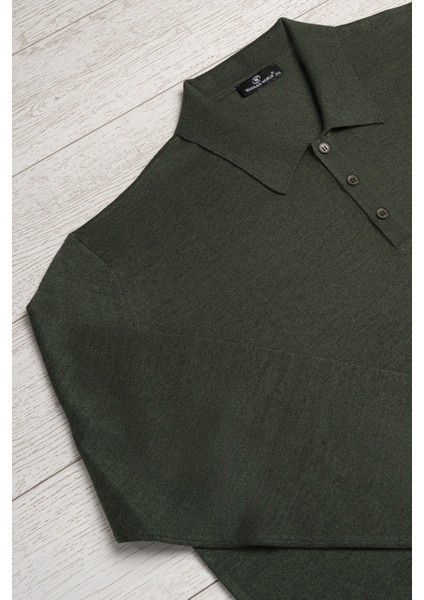 Polo Yaka Battal (Büyük Boy) Yünlü Triko Kazak indirimleri