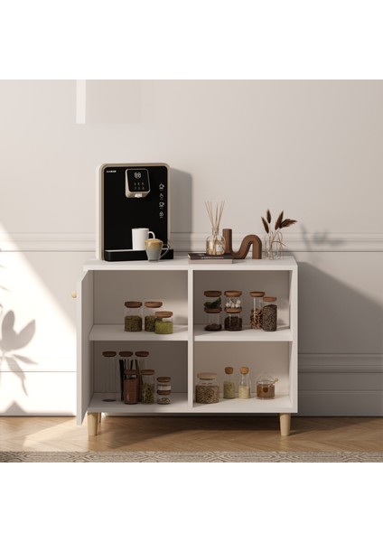 Kapaklı ve Raflı Dekoratif Modern Kahve Köşesi fiyatları