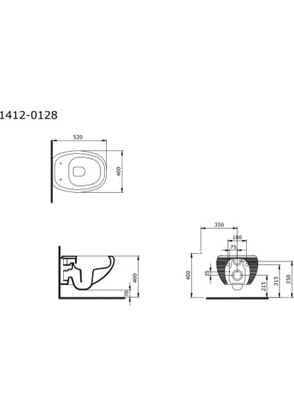 Bocchi Strata Asma Rimless Klozet Mat Beyaz Kapak Dahil 1412-002-0128 fiyatları