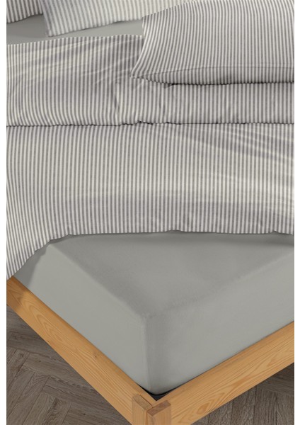 Striped %100 Pamuk Ranforce Yezra Haki Ipliği Boyalı Nevresim Takımı Çift Kişilik - 200X220 cm modelleri