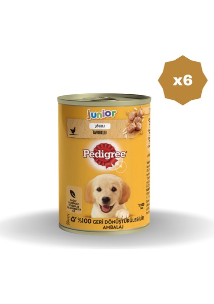 Konserve Köpek Maması Yavru 400 gr - (6 Adet)
